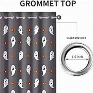 Wolancy Hu Tao Velvet Curtain 63 in Long X 104 in Wide Grommet Blackout Curtain